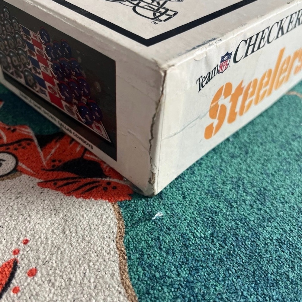 🏈 Lot of 2 Vintage Football Field Steelers Checkers Board Games 🏈 - Picture 5 of 7
